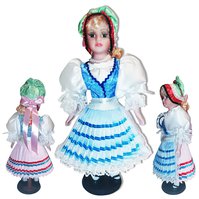 Krojovaná bábika Stará Ľubovňa-Jakubany dievča